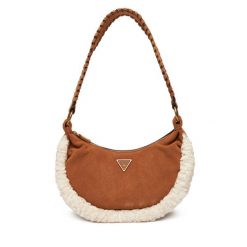 Torebka Guess. Brązowe torebki klasyczne Guess, z aplikacjami, bez dodatków. Za 539.99 zł.