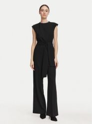 HUGO Kombinezon Kathalia 50571597 Czarny Regular Fit. Czarne sukienki Hugo, bez wzorów, z syntetyku, bez kołnierzyka, bez ramiączek. Za 1,349.00 zł.