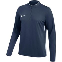 Bluza damska Nike Dri-Fit Park 26 Drill Top. Niebieskie bluzy Nike, bez wzorów, z materiału, bez kaptura. Za 115.99 zł.