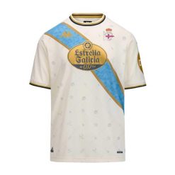 Trzeci trykot Deportivo La Corogne 2026. Białe koszulki sportowe Kappa, bez wzorów, bez ramiączek, do piłki nożnej. Za 442.00 zł.