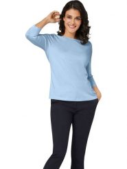 WITT WEIDEN Koszulka w kolorze błękitnym rozmiar: 42. Niebieskie bluzki WITT WEIDEN, bez wzorów, bez kołnierzyka, bez ramiączek. Za 56.99 zł.