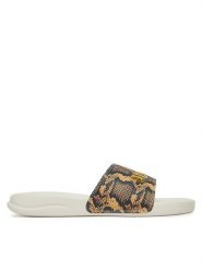 Puma Klapki Popcat 20 Snake Chic 401706 02 Beżowy. Brązowe klapki Puma, bez wzorów, ze skóry, bez obcasa. Za 109.99 zł.