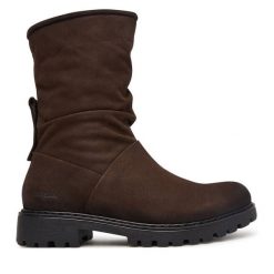Botki Josef Seibel. Brązowe botki Josef Seibel, bez wzorów, bez obcasa, na płaskiej podeszwie, bez zapięcia. Za 569.99 zł.
