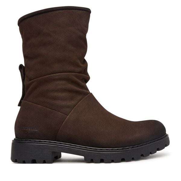 Botki Josef Seibel. Brązowe botki Josef Seibel, bez wzorów, bez obcasa, na płaskiej podeszwie, bez zapięcia. Za 569.99 zł.