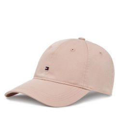 Czapka z daszkiem Tommy Hilfiger. Czerwone czapki TOMMY HILFIGER, bez wzorów. Za 169.99 zł.