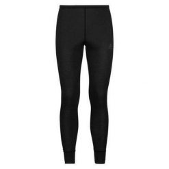 Legginsy termoaktywne damskie Odlo Active Warm Eco BL Bottom Long. Czarne legginsy Odlo, l, bez wzorów. Za 193.99 zł.