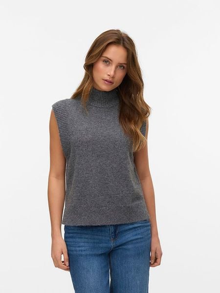Vero Moda Bezrękawnik w kolorze szarym rozmiar: S. Szare swetry Vero Moda, s, bez wzorów, bez ramiączek. Za 66.47 zł.