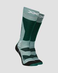 Skarpety X-Socks SNOWBOARD DISCOVER OTC E412. Zielone skarpety X Socks, bez wzorów, z materiału. Za 139.99 zł.