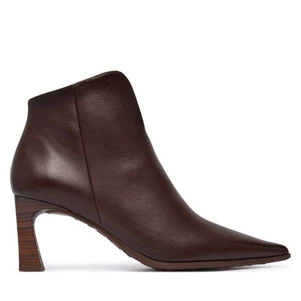 Botki Hispanitas. Brązowe botki Hispanitas, bez wzorów, bez obcasa, na słupku, bez zapięcia. Za 739.99 zł.