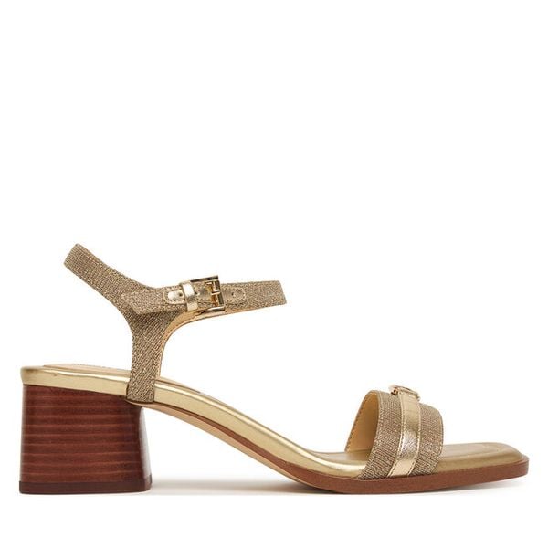 Sandały MICHAEL Michael Kors. Żółte sandały MICHAEL Michael Kors, bez wzorów, bez obcasa, na słupku, bez zapięcia. Za 629.99 zł.