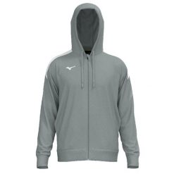 Bluza z kapturem Mizuno Team RB Track. Szare bluzy sportowe Mizuno, l, bez wzorów, z materiału, z kapturem. Za 191.00 zł.