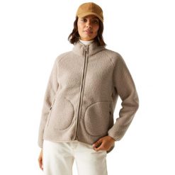 Bluza Polarowa Damska Borg Pełen Suwak Frankie. Brązowe bluzy sportowe Regatta, na zimę, xl, bez wzorów, z materiału, bez kaptura. Za 110.99 zł.