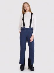 4F Spodnie narciarskie w kolorze granatowym rozmiar: XS. Niebieskie spodnie dresowe 4f, m, bez wzorów, narciarskie. Za 157.73 zł.