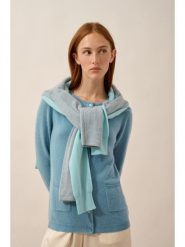 Just Cashmere Kaszmirowy kardigan "Katharine" w kolorze błękitnym rozmiar: M. Niebieskie kardigany Just Cashmere, m, bez wzorów, z kaszmiru. Za 347.99 zł.