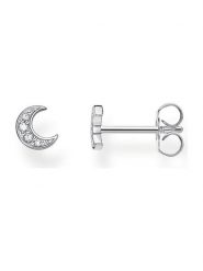 Thomas Sabo Srebrny kolczyk-wkrętka z cyrkoniami rozmiar: onesize. Szare kolczyki Thomas Sabo, z cyrkonią, srebrne. Za 65.95 zł.
