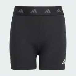 Krótkie legginsy TECHFIT. Białe legginsy Adidas, bez wzorów, z materiału, krótkie. Za 109.00 zł.