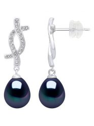 Pearl Addict Srebrne kolczyki-wkrętki z perłami i cyrkoniami rozmiar: onesize. Białe kolczyki Pearl Addict, z cyrkonią, srebrne. Za 252.99 zł.