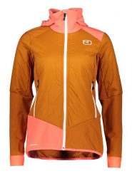 ORTOVOX Kurtka hybrydowa "Swisswool Col Becchei" w kolorze pomarańczowo-jasnoróżowym rozmiar: M. Pomarańczowe kurtki sportowe ORTOVOX, m, bez wzorów, z materiału, bez kaptura, outdoorowe. Za 1,107.45 zł.