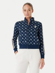 Guess Bluza V5YQ07 K0282 Granatowy Regular Fit. Niebieskie bluzy Guess, xl, z aplikacjami, z syntetyku, bez kaptura. Za 479.99 zł.