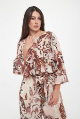 Koszula damska z falbanami Falco MARELLA SPORT. Koszule Marella, bez wzorów, sportowe, bez kołnierzyka, bez ramiączek. Za 909.00 zł.