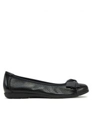 Caprice Baleriny 9-22153-42 Czarny. Czarne baleriny Caprice, bez wzorów, ze skóry, bez obcasa. Za 286.99 zł.