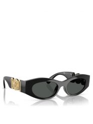 Versace Okulary przeciwsłoneczne 0VE4480U 51 GB1/87 Czarny. Czarne okulary przeciwsłoneczne VERSACE, bez wzorów, z tworzywa sztucznego. Za 859.99 zł.