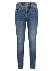Sublevel Dżinsy - Skinny fit - w kolorze niebieskim rozmiar: XL. Niebieskie jeansy Sublevel, xl, z aplikacjami, z podwyższonym stanem. Za 83.42 zł.