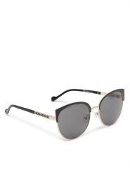 Jenny Fairy Okulary przeciwsłoneczne 4WA-002-SS23 Czarny. Czarne okulary przeciwsłoneczne Jenny Fairy, bez wzorów, z tworzywa sztucznego. Za 49.99 zł.
