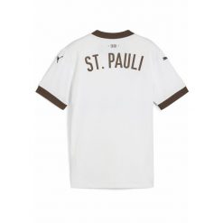 Młodzieżowa koszulka wyjazdowa FC St. Pauli 24/25 PUMA White Espresso Brown. Biała bluzki Puma, m, bez wzorów, młodzieżowe, bez kołnierzyka, bez ramiączek. W wyprzedaży za 179.00 zł.