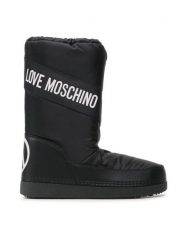 LOVE MOSCHINO Śniegowce JA24032G1HISA000 Czarny. Czarne trapery i śniegowce Love Moschino, z materiału. Za 599.99 zł.