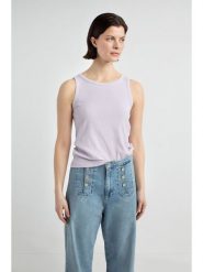 Josephine & Co Top "Doutzen" w kolorze lawendowym rozmiar: XS. Różowe topy Josephine & Co, xs, bez wzorów, prążkowane, bez kołnierzyka, bez ramiączek. Za 100.99 zł.