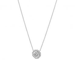 Naszyjnik z białego złota z diamentami - 0,51 ct - próba 750. Białe naszyjniki Apart, z diamentem, złote. W wyprzedaży za 10,493.00 zł.
