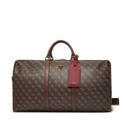 Torba podróżna Guess. Brązowe torby podróżne Guess, z aplikacjami. Za 709.99 zł.