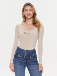 Guess Body Allycia V4RP05 KC2V0 Beżowy Slim Fit. Brązowe body Guess, m, z aplikacjami, z syntetyku. Za 119.99 zł.