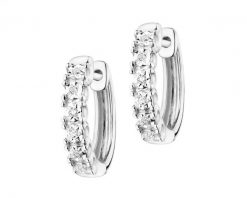 Kolczyki z białego złota z diamentami – koła - 0,03 ct - próba 375. Białe kolczyki Apart, z diamentem, złote. Za 1,959.00 zł.