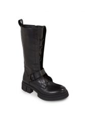 Tommy Hilfiger Kozaki Cool Monochromatic Bikerboot FW0FW07338 Czarny. Czarne kozaki TOMMY HILFIGER, ze skóry, bez obcasa, na płaskiej podeszwie, bez zapięcia. Za 1,099.00 zł.