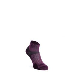 Skarpety biegowe damskie Bridgedale Trail Run Ultralight Zero Merino Sport Low. Fioletowe skarpety Bridgedale, bez wzorów. Za 76.99 zł.