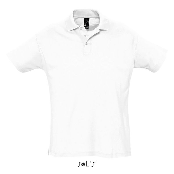 Polo Sol's Summer Ii. Białe koszulki polo SOL'S, na lato, s, bez wzorów, z bawełny, bez kołnierzyka, bez ramiączek. Za 100.50 zł.