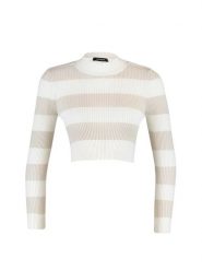 Trendyol Sweter w kolorze kremowym rozmiar: M. Brązowe swetry Trendyol, m, bez wzorów, bez ramiączek. Za 61.75 zł.