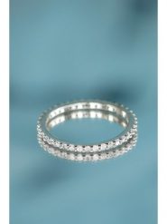 DIAMANTA Złoty pierścionek "Tour Complet Lumineux" z diamentami rozmiar: 51. Szare pierścionki DIAMANTA, z diamentem, złote. Za 2,609.99 zł.