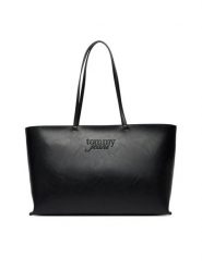 Tommy Jeans Torebka Tjw Must Tote AW0AW18455 Czarny. Czarne shopper Tommy Jeans, bez wzorów, z jeansu, bez dodatków. Za 409.99 zł.