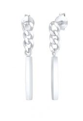 Elli Ladies Hanger Rod Geo Tank Look in 925 Sterling Silver Plated Gold Plated Kolczyki 1 ct Damski. Szare kolczyki Elli, pozłacane. Za 238.99 zł.