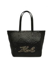 KARL LAGERFELD Torebka B2W30205 Czarny. Czarne shopper KARL LAGERFELD, bez wzorów, ze skóry, bez dodatków. Za 1,749.00 zł.