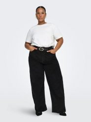 ONLY Carmakoma Koszulka "Carma" w kolorze białym rozmiar: S-42/44. Białe bluzki Only Carmakoma, s, bez wzorów, z bawełny, bez kołnierzyka, bez ramiączek. Za 60.99 zł.