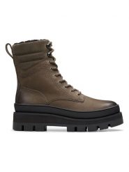Clarks Skórzane botki "Orianna 2" w kolorze brązowym rozmiar: 37. Brązowe botki Clarks, bez wzorów, bez obcasa, bez zapięcia. Za 400.65 zł.