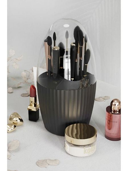 Violeta Home Organizer w kolorze czarnym na przybory do makijażu - wys. 25 x Ø 13 cm rozmiar: onesize. Zestawy Violeta Home. Za 52.42 zł.