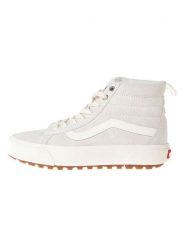 Vans Skórzane sneakersy w kolorze kremowym rozmiar: 38. Brązowe trampki Vans, bez wzorów, za kostkę, bez zapięcia. Za 202.50 zł.