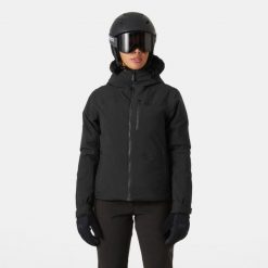 Damska kurtka narciarska Helly Hansen Valdisere 2.0. Czarne kurtki narciarskie Helly Hansen, bez wzorów, bez kaptura, narciarskie. W wyprzedaży za 1,243.50 zł.