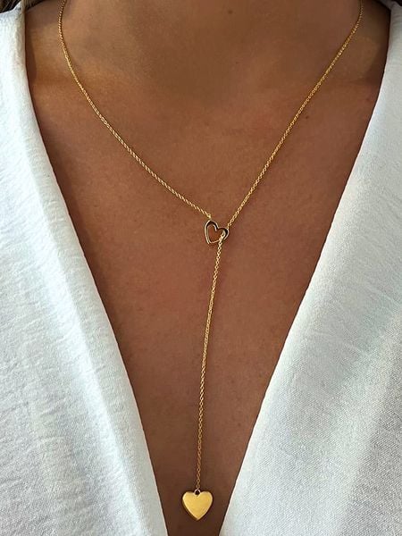 Les Petites Précieuses Pozłacany naszyjnik z elementem ozdobnym - dł. 55 cm rozmiar: onesize. Żółte naszyjniki Les Petites Précieuses, pozłacane. Za 113.99 zł.