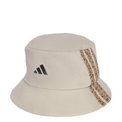 Kapelusz adidas Sportswear 3-Stripes Leopard Graphic Bucket. Brązowe kapelusze Adidas, bez wzorów, z bawełny. Za 129.00 zł.